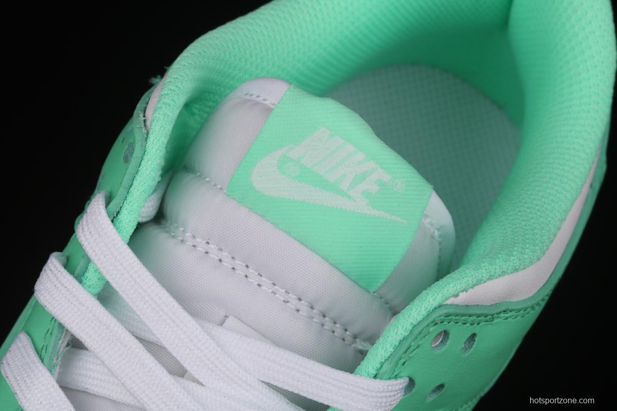 NIKE SB DUNK Low White/Green Glow Tiffany Green White Slam Dunk Series low side leisure sports skateboard shoes DD1503-105