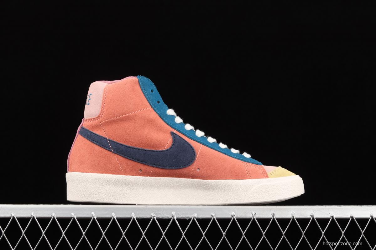 NIKE Blazer Mid'77 Vntg We Suede spliced Yuanyang high-top casual board shoes DC9179-664