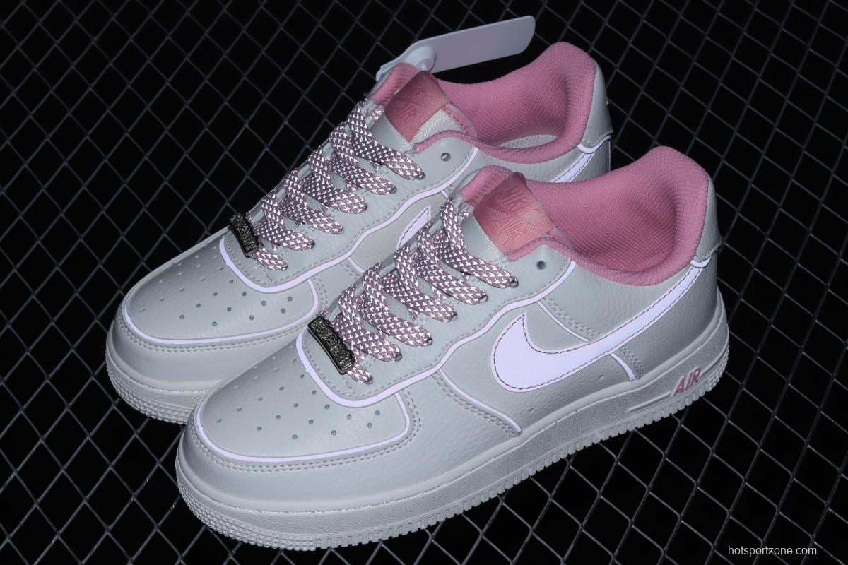 NIKE Air Force 11607 Low rice powder dazzling color daredevil low upper board shoes UH8958-033