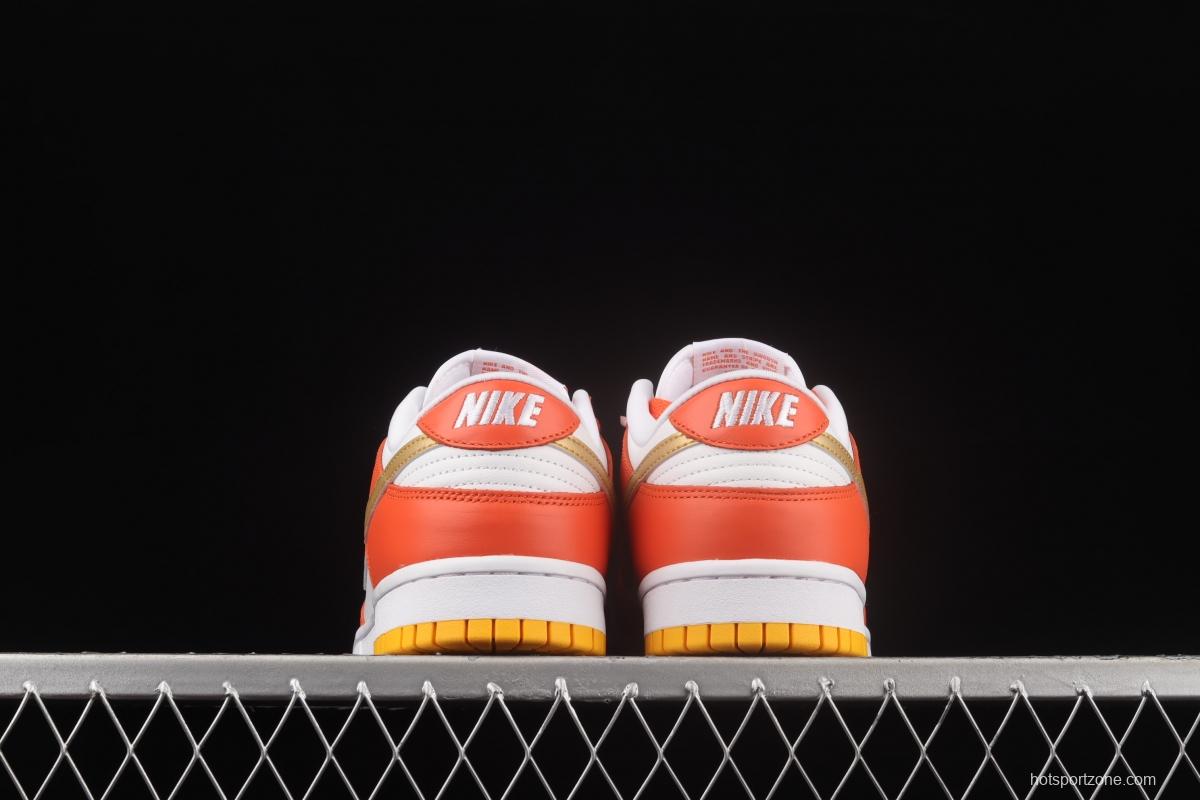 NIKE DUNK Low Golden Orange Platinum Orange SB rebound Fashion Leisure Board shoes DQ4690-800