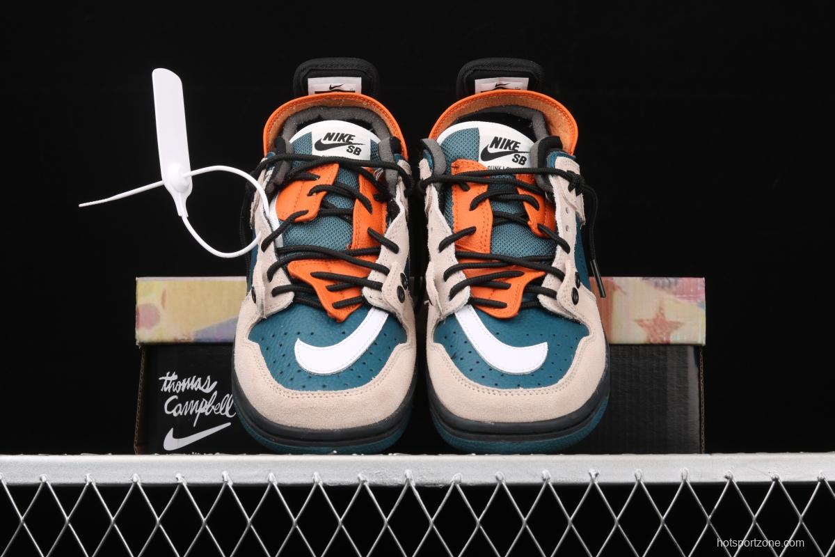 NIKE SB DUNK Low deconstruction series of low-side leisure sports skateboard shoes BQ6817-800