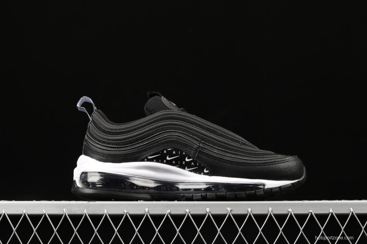 NIKE Air Max 97 Lx black and white serial bullet air cushion running shoes AR7621-001