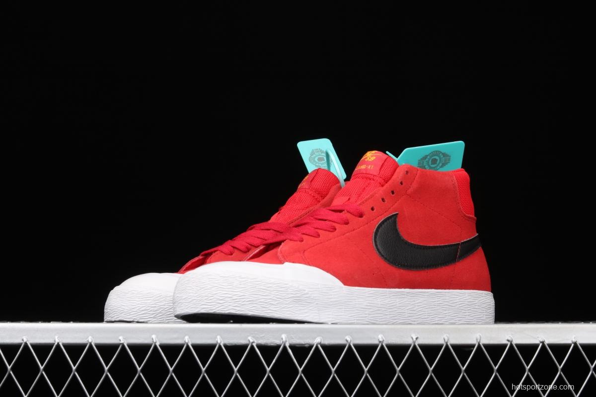 NIKE SB Blazer Zoom Mid XT trailblazer middle side sports leisure skateboard shoes 876872-607