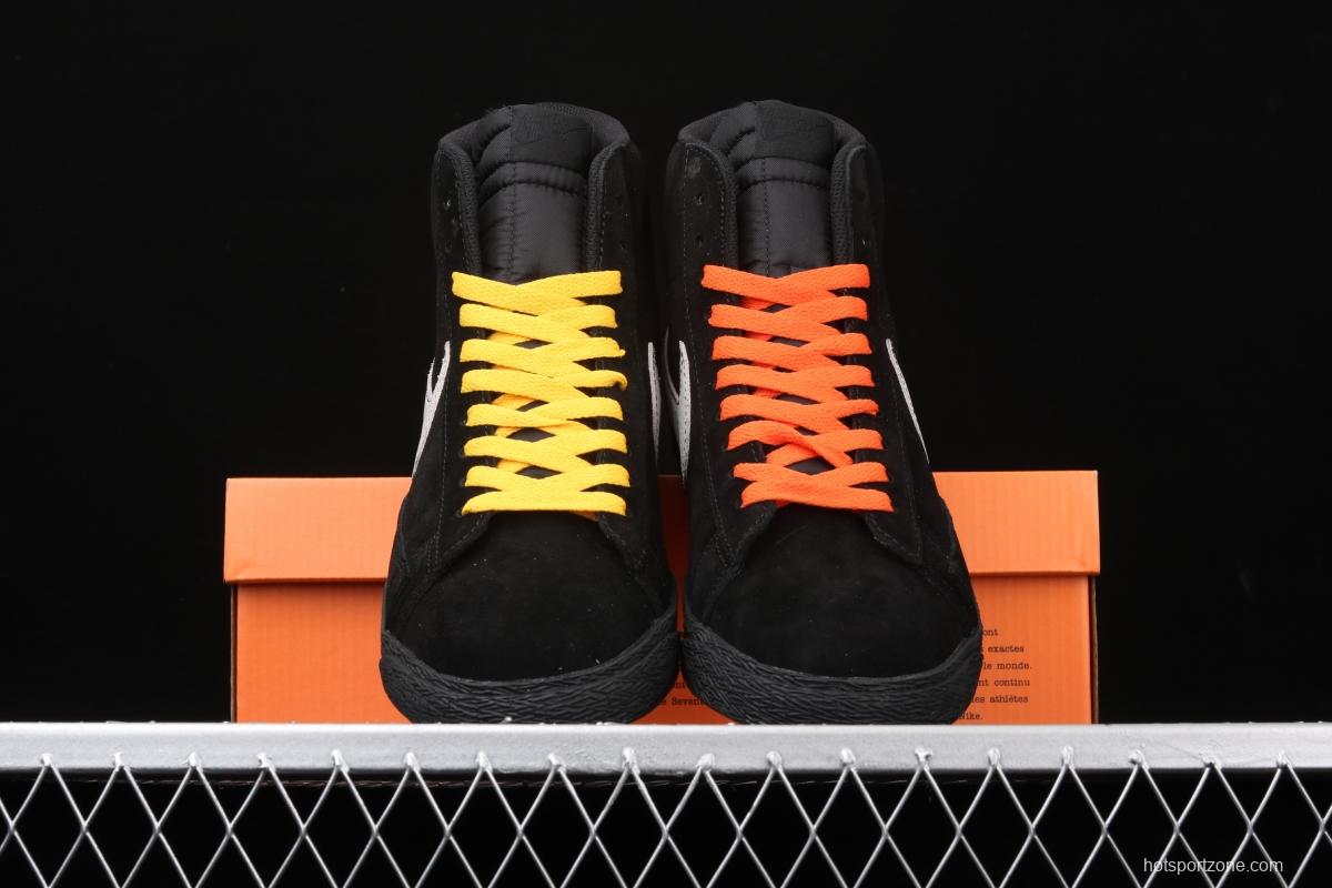 NIKE Blazer Mid Retro Trail Blazers high-top casual board shoes AT9978-001