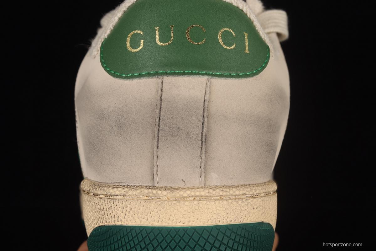 Gucci Distressed Screener Sneaker Gucci classic dirty shoes