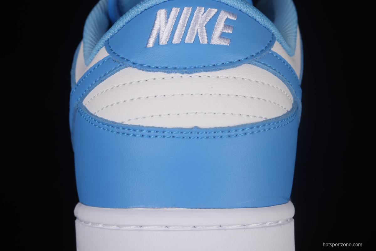 NIKE DUNK Low University Blue White Blue North Carolina White Blue Slam Dunk Series low side Leisure Sports Skateboard shoes DD1391-102