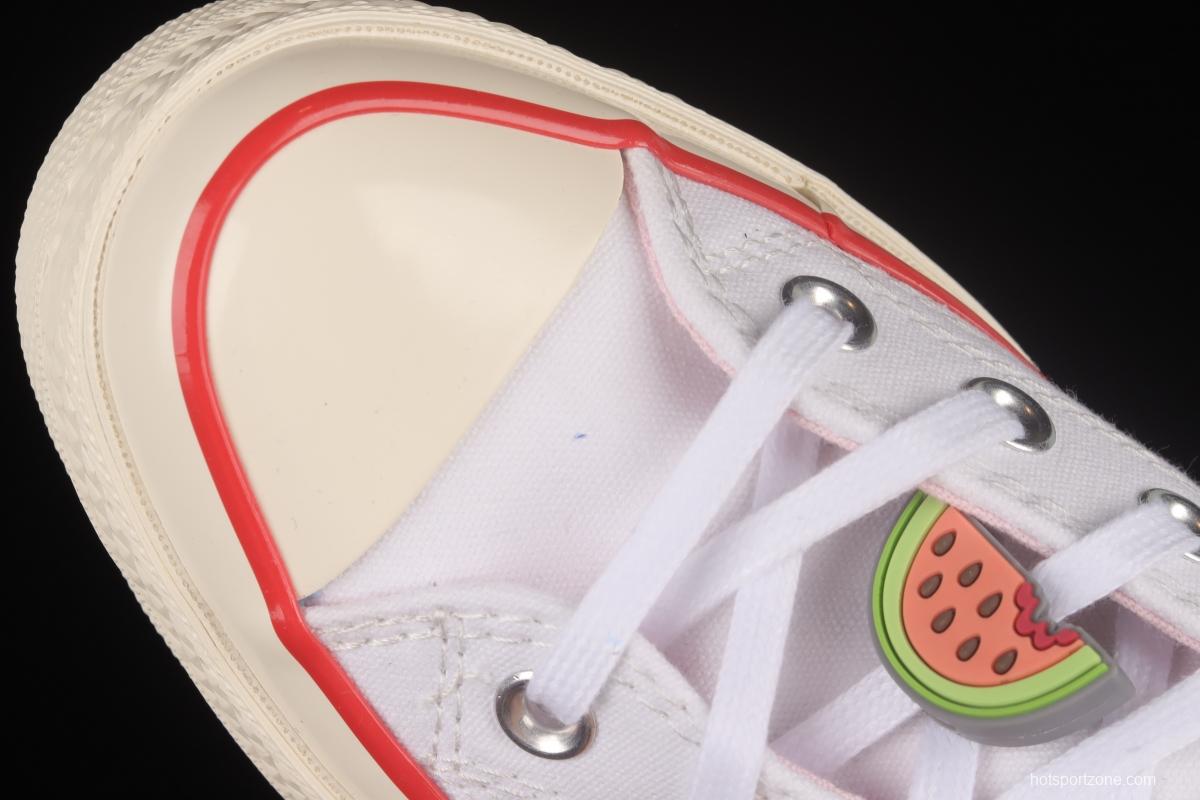Converse Chuck 70 Hi Fruit Platter Watermelon Red High Top Casual Sneakers A02297C