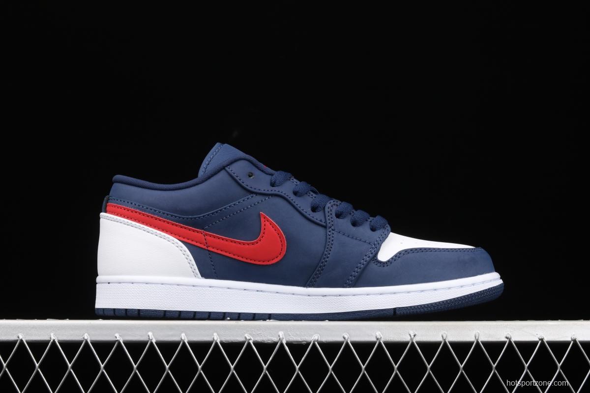 Air Jordan 1 Low Patriot Blue Red low Gang Culture Leisure Sports Board shoes CZ8454-400