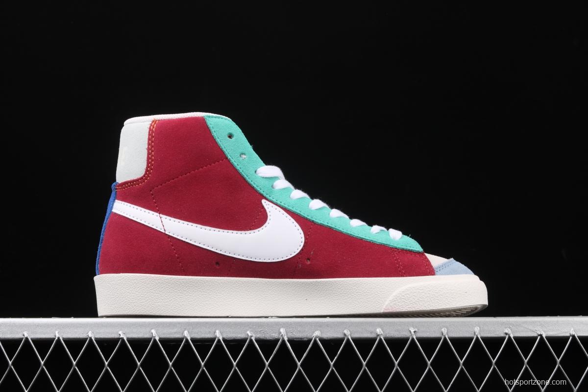NIKE Blazer Mid'77 Vntg WE Suede Trail Blazers Classic High Band Leisure Sports Board shoes CI1167-600