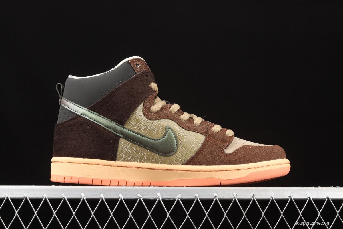 Concepts x NIKE SB DUNK High Mallard (wild duck) dunk series retro high top leisure sports skateboard shoes DC6887-200