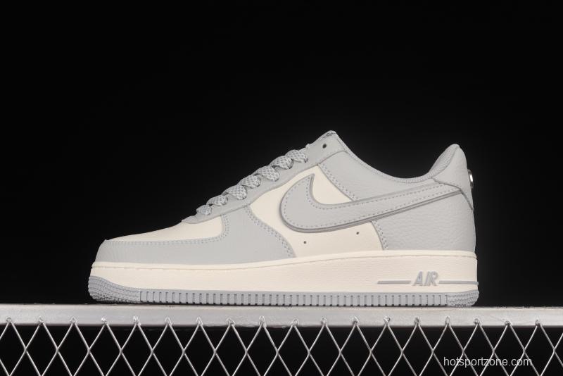 Stussy x NIKE Air Force 1 Low Stussy Co-branded White Gray White Reflective Starry Low Top Casual Sneakers ST2022-616