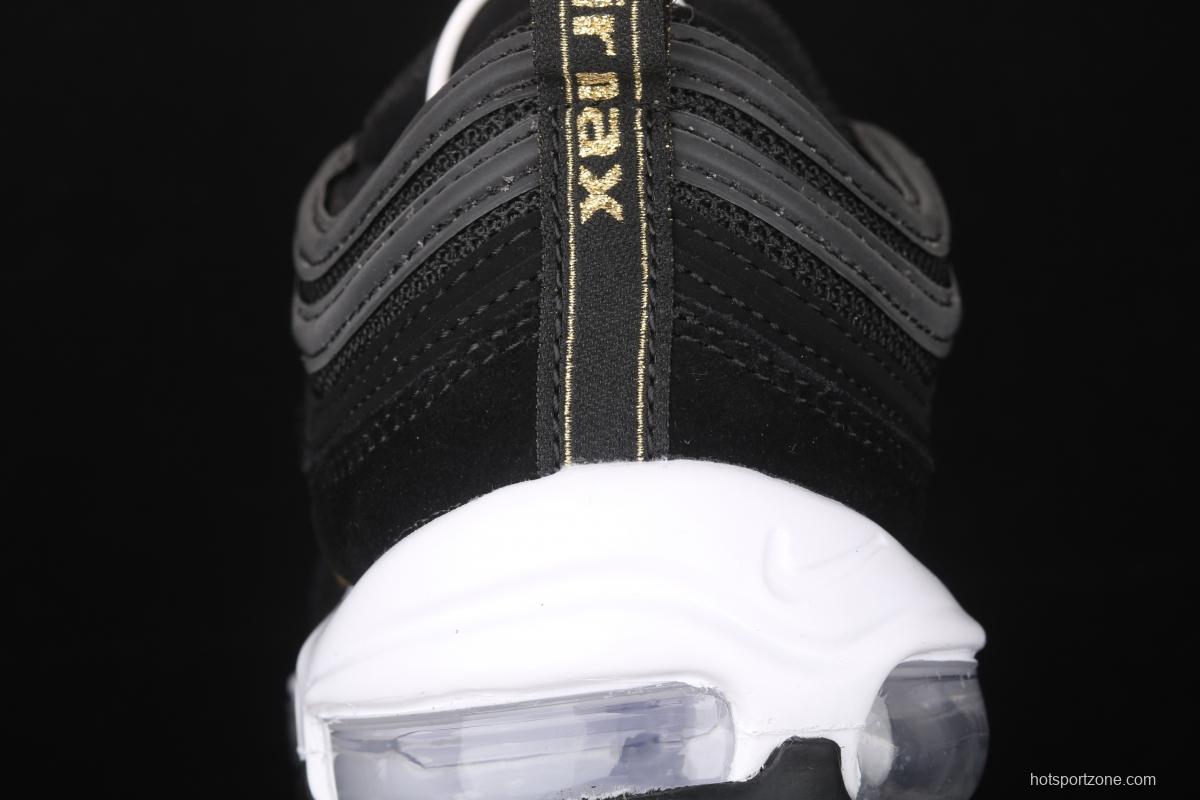 NIKE Air Max 97 QS Olympic black gold 3M reflective bullet air cushion running shoes CI3708-001