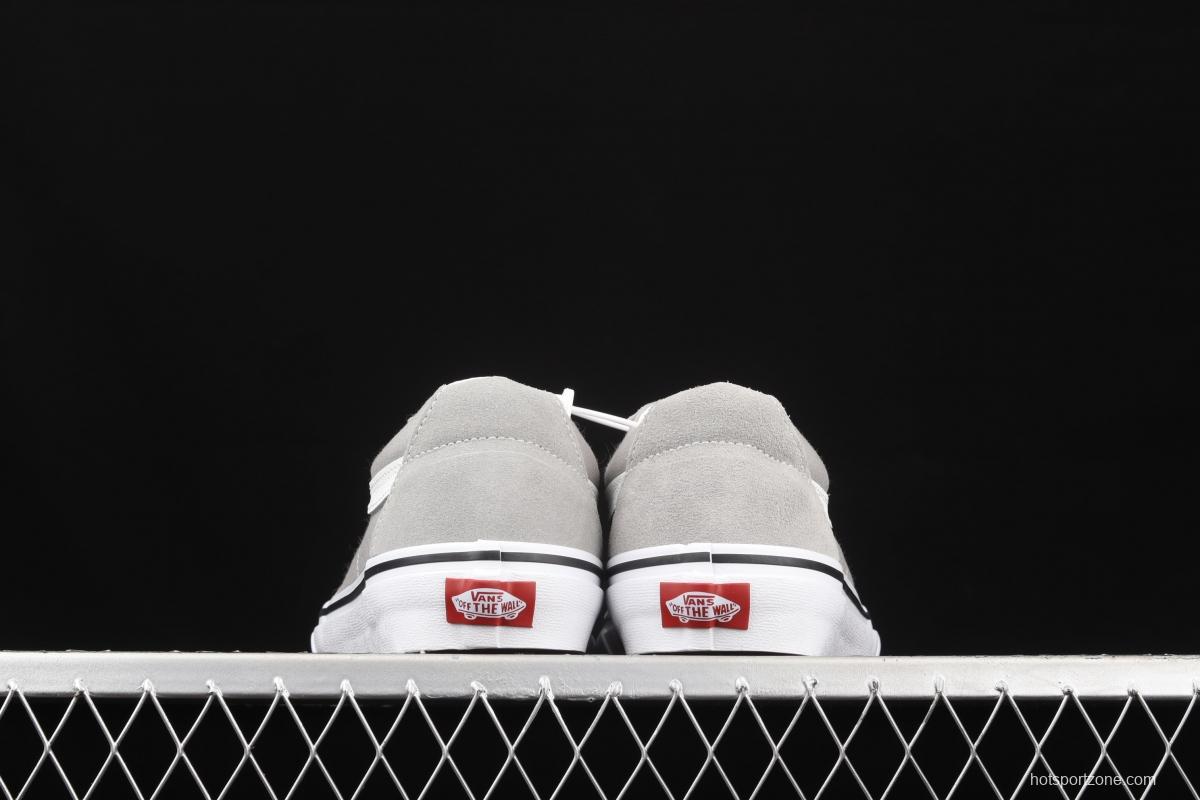 Vans SK8-Low gray side stripes low-side professional skateboard shoes VN0A4UUKIYP