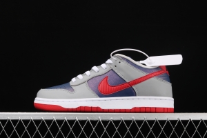 NIKE DUNK Low Samba Japan restricts the sale of Super Blue / Samba Red-Silver leisure sports board shoes CZ2667-400