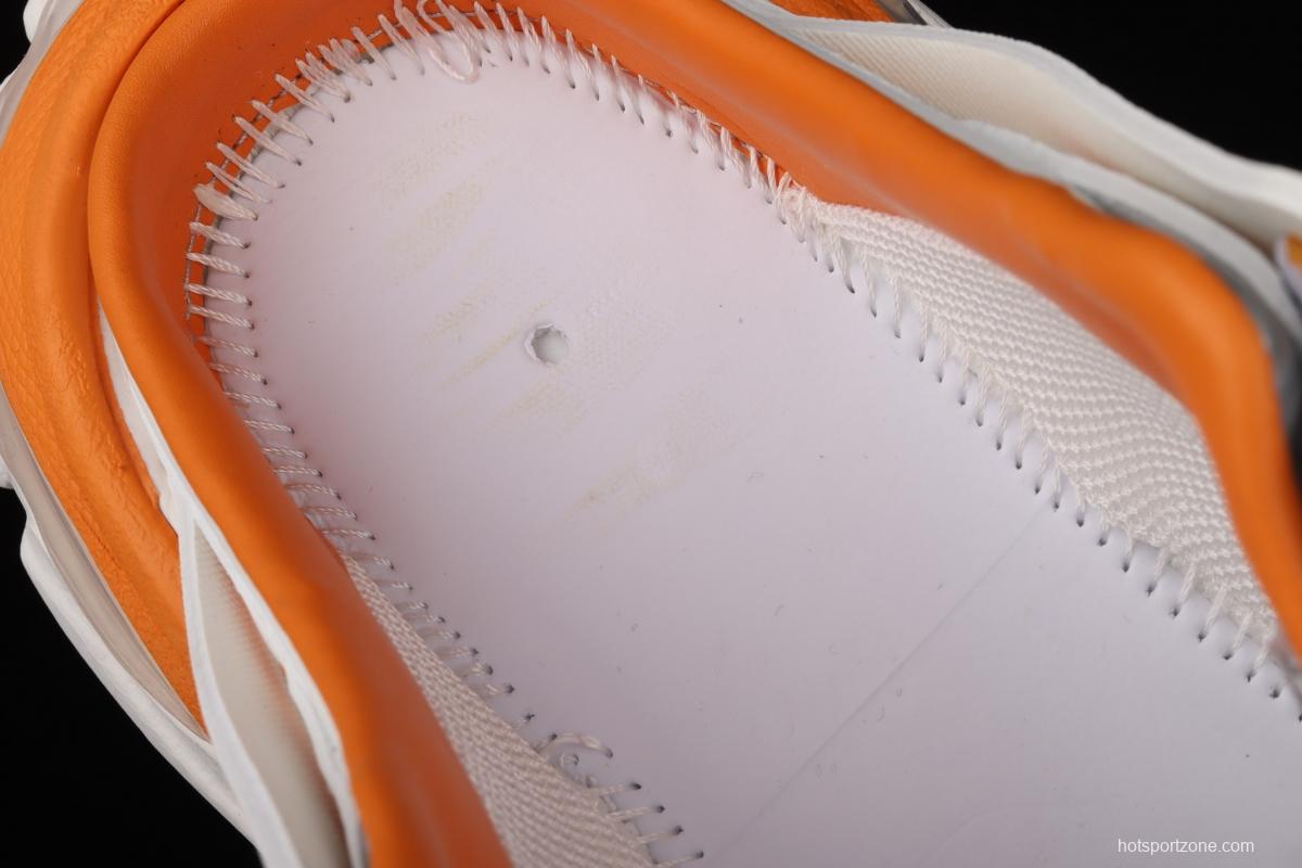 Balenciaga Sneaker Tess s.Gomma MAILLE WHITE/ORANGE 2021ss 3.0 three-generation outdoor concept shoes semi-drag W3CP59059