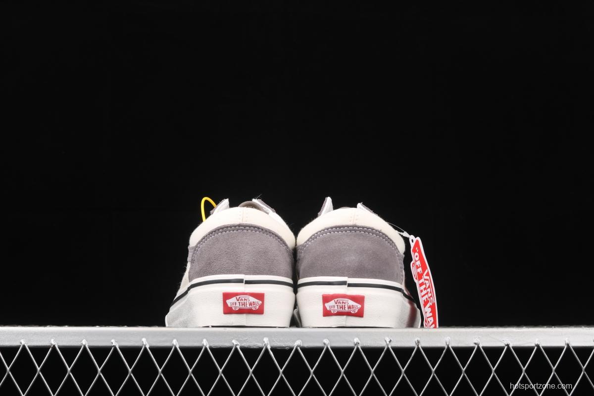 Vans Old Skool gray and white color low-top board shoes sports board shoes VNOA3WKT4OP