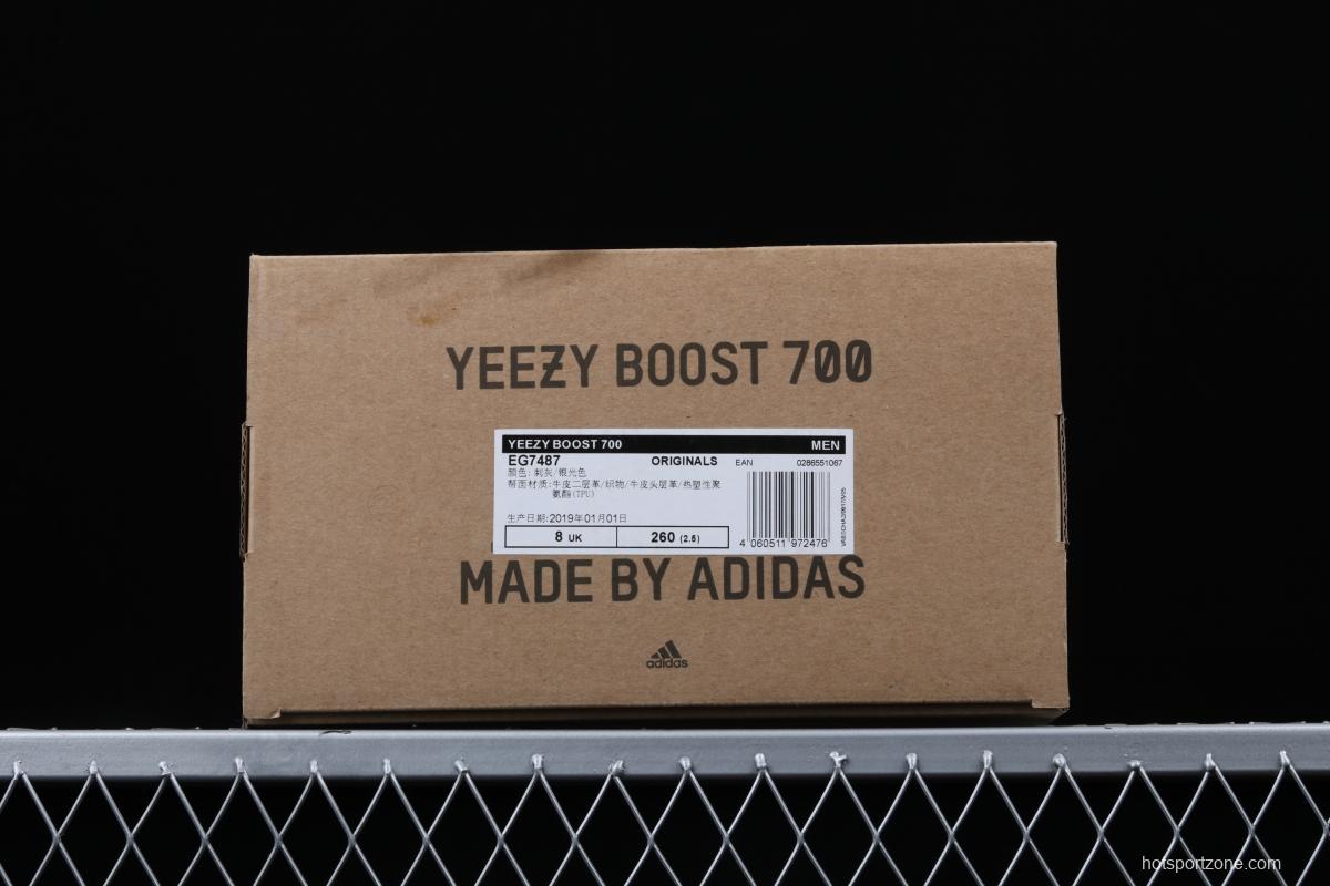 Adidas Yeezy Boost 700 Salt EG7487 Kanye Coconut 700Sea Salt spray running shoes 3M reflective