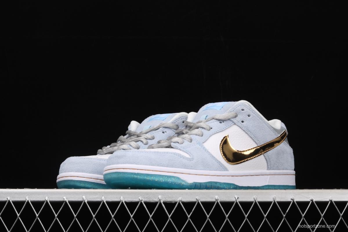 Sean Cliver x NIKE SB DUNK Low Pro QS artist low-top skateboard shoes DC9936-100