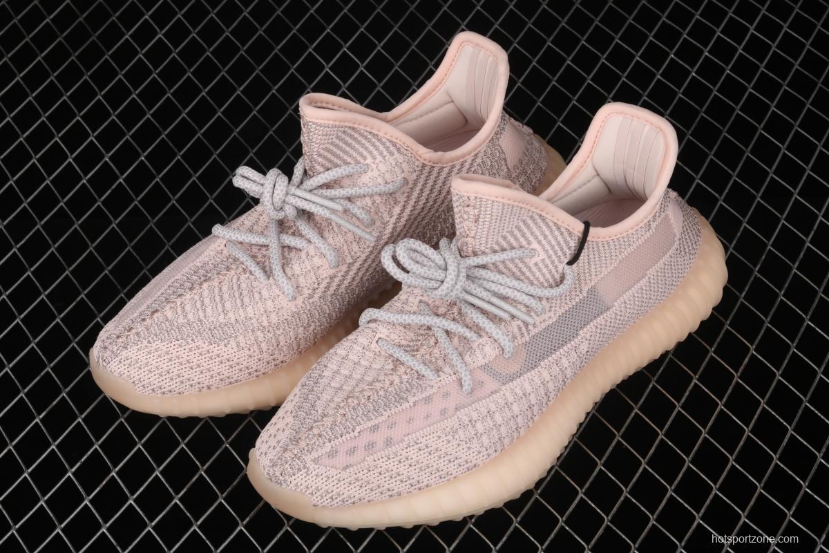 Adidas Yeezy 350 Boost V2 Synth FV5666 Darth Coconut 350 second generation silver powder hollowed out all over the sky BASF popcorn