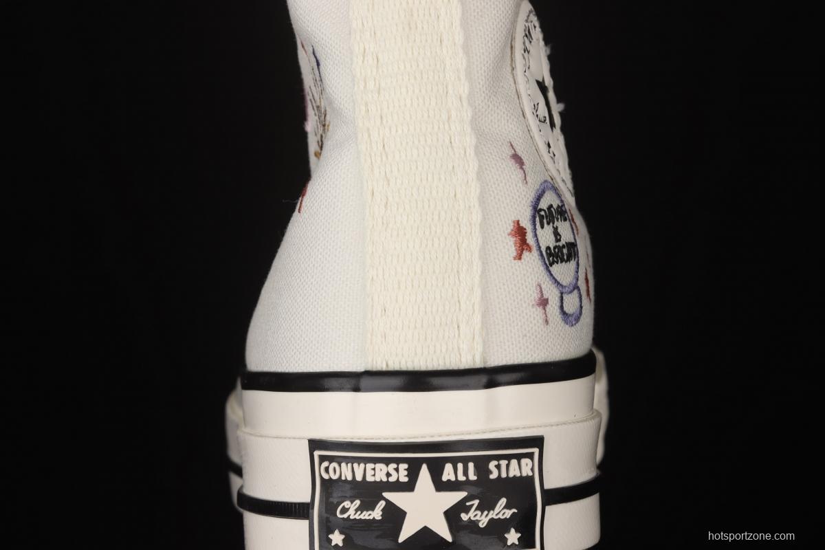 Converse Chuck 70 embroidered Star High Top Leisure Board shoes 572431C