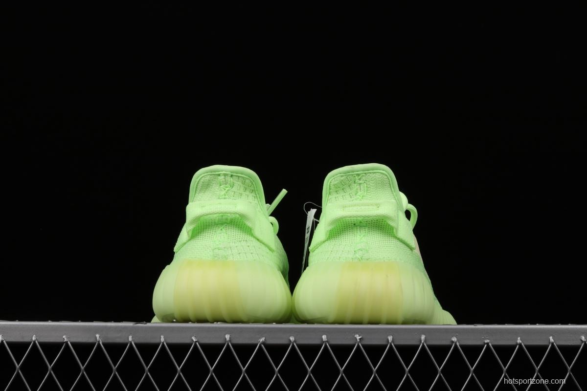 Adidas Yeezy 350 Boost V2 Gid EH5360 Darth Coconut 350 second generation luminous green color matching