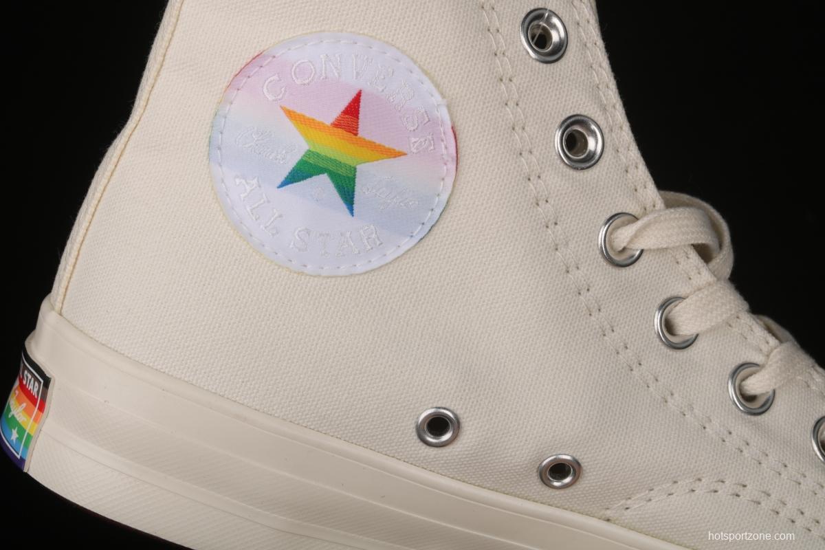 Converse Pride Chuck 70 rainbow color fashionable canvas shoes 170821C