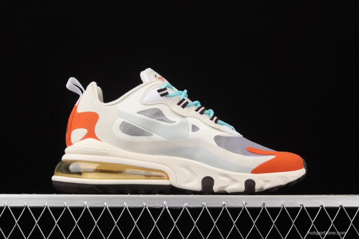 NIKE Air Max 270React high frequency mesh function half palm air cushion running shoes AT6174-200