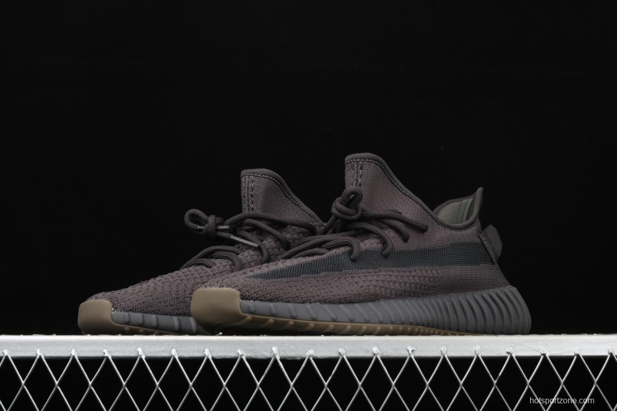 Adidas Yeezy Boost 350 V2 Cinder FY2903 Darth Coconut 350 second generation hollowed-out side transparent black angel color BASF popcorn