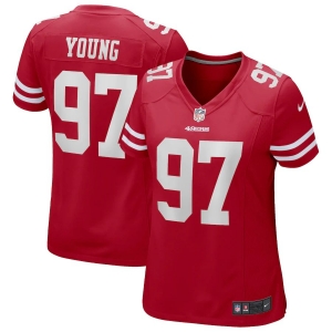 Women's Bryant Young Scarlet Retired Player Limited Team Jersey