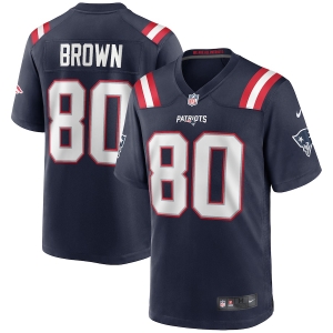 Men's Troy Brown Navy Retired Player Limited Team Jersey