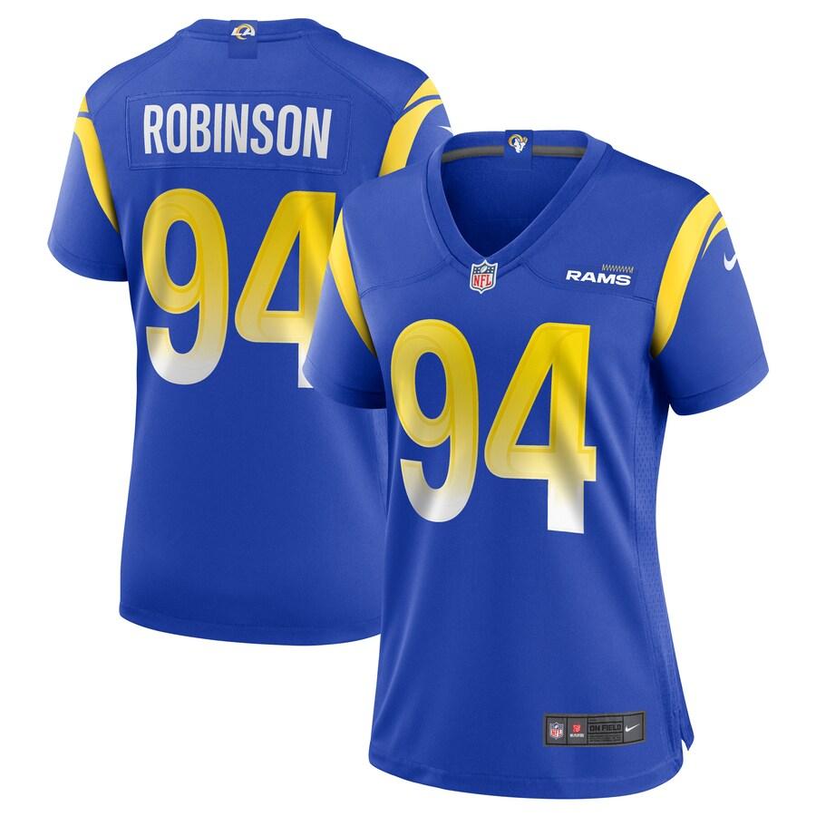 Women's A'Shawn Robinson Royal Player Limited Team Jersey