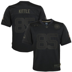 Youth George Kittle Black 2020 Salute to Service Player Limited Team Jersey