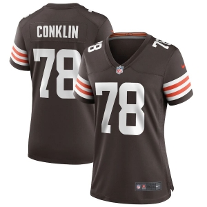 Women's Jack Conklin Brown Player Limited Team Jersey