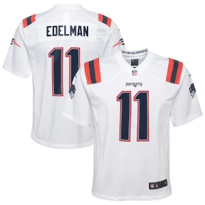 Youth Julian Edelman White Player Limited Team Jersey