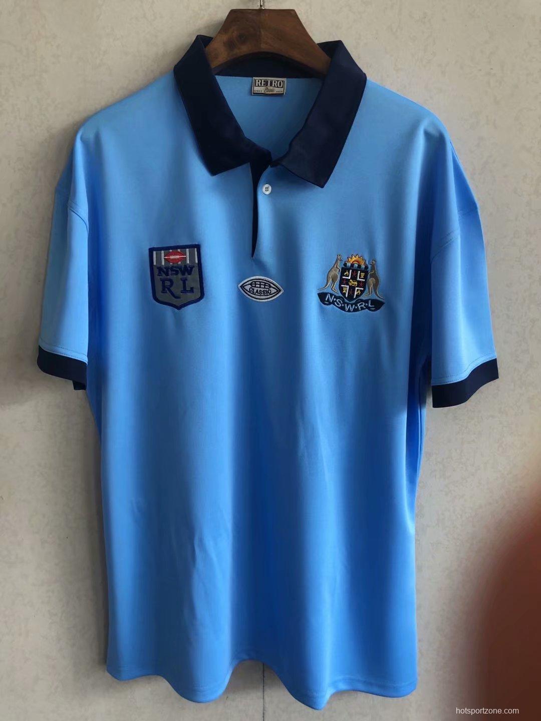 NSW Blues 1985 Men's Retro Rugby Jersey