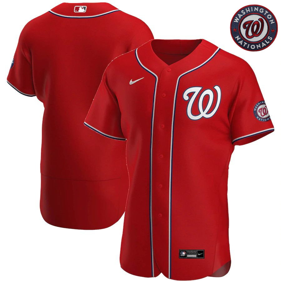 Men's Red Alternate 2020 Authentic Team Jersey