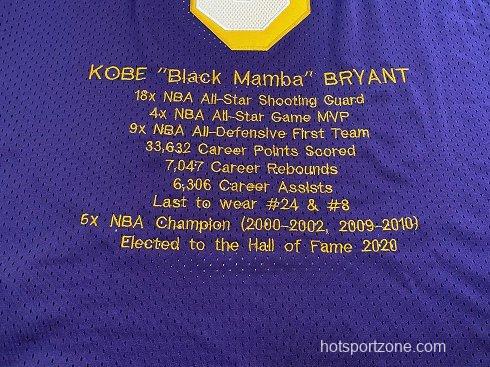 Men's Kobe Bryant Purple Retro Classic Team Jersey