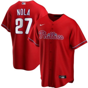 Youth Aaron Nola Red Alternate 2020 Player Team Jersey