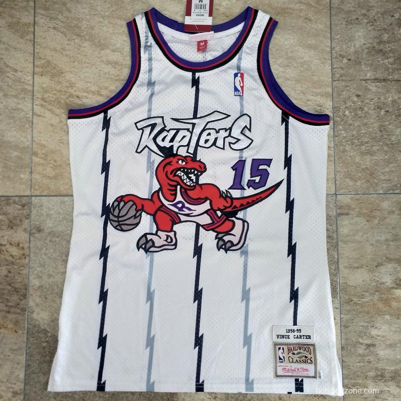 Men's Vince Carter White Retro Classic Team Jersey