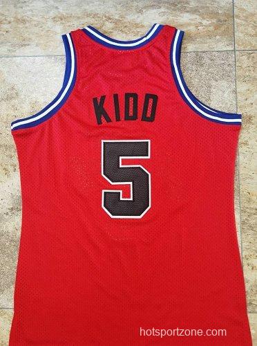 Men's Jason Kidd Red Retro Classic Team Jersey