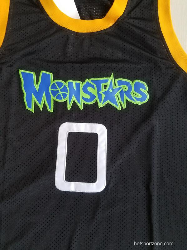 Mon-Stars 0 Alien Black Bastetball Jersey