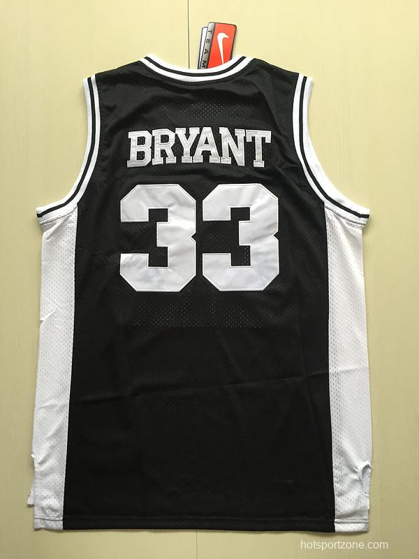 Kobe Bryant 33 Lower Merion High School Black Basketball Jersey
