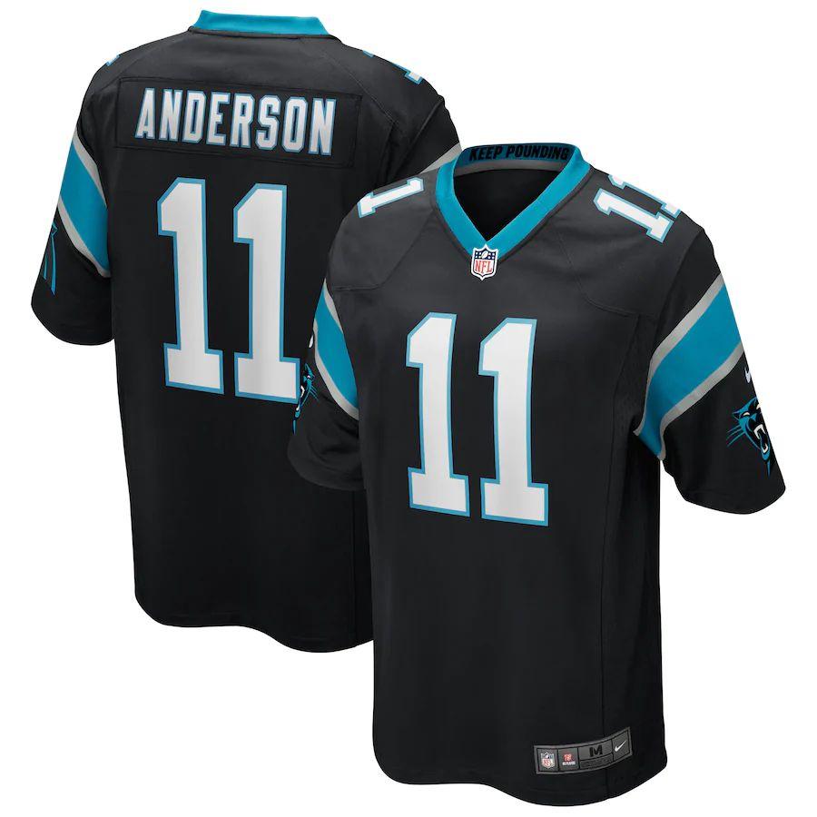 Men's Robby Anderson Black Player Limited Team Jersey