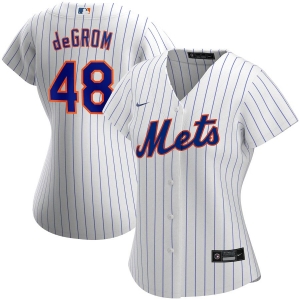 Women's Jacob deGrom White Home 2020 Player Team Jersey