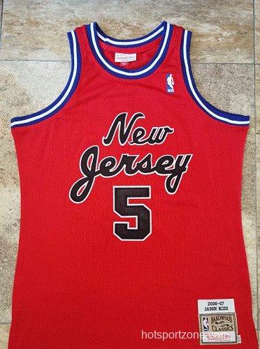 Men's Jason Kidd Red Retro Classic Team Jersey