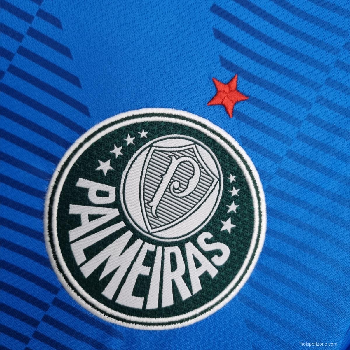22/23 Palmeiras Goalkeeper Blue Soccer Jersey
