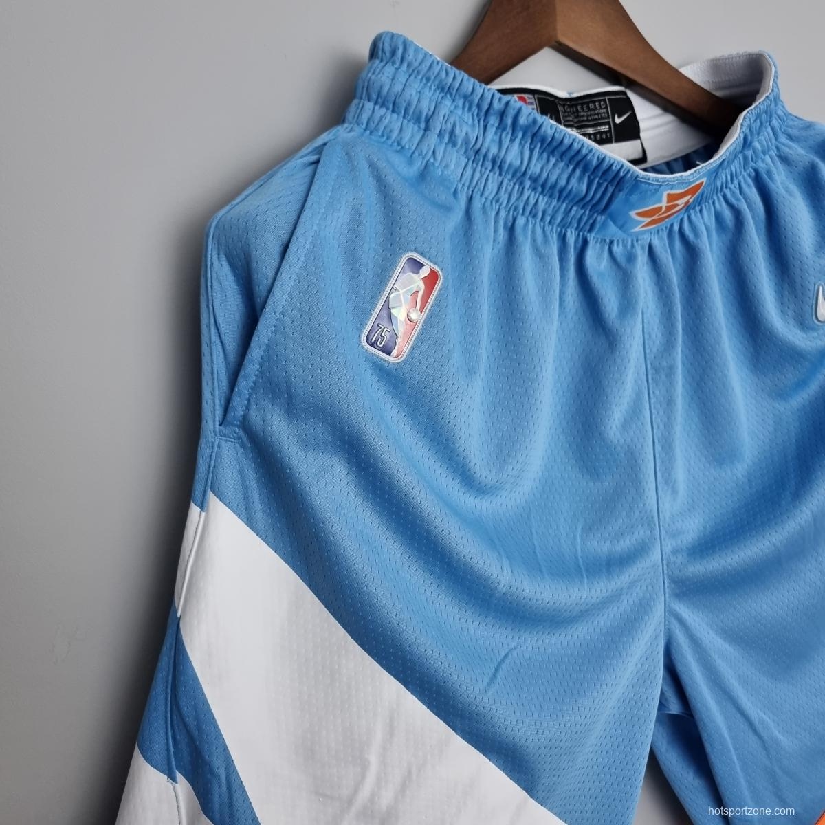 2022 Los Angeles Clippers City Edition Blue NBA Shorts