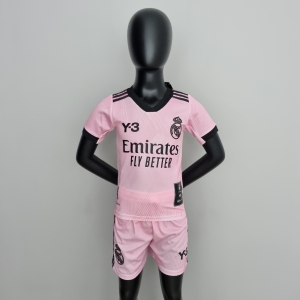 22/23 Real Madrid Y3 kids pink Soccer Jersey