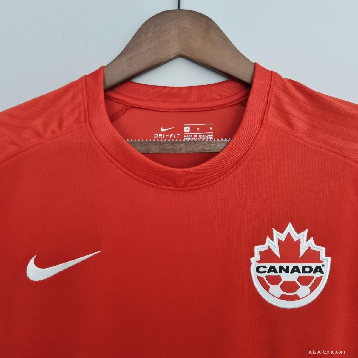 2022 Canada home Soccer Jersey