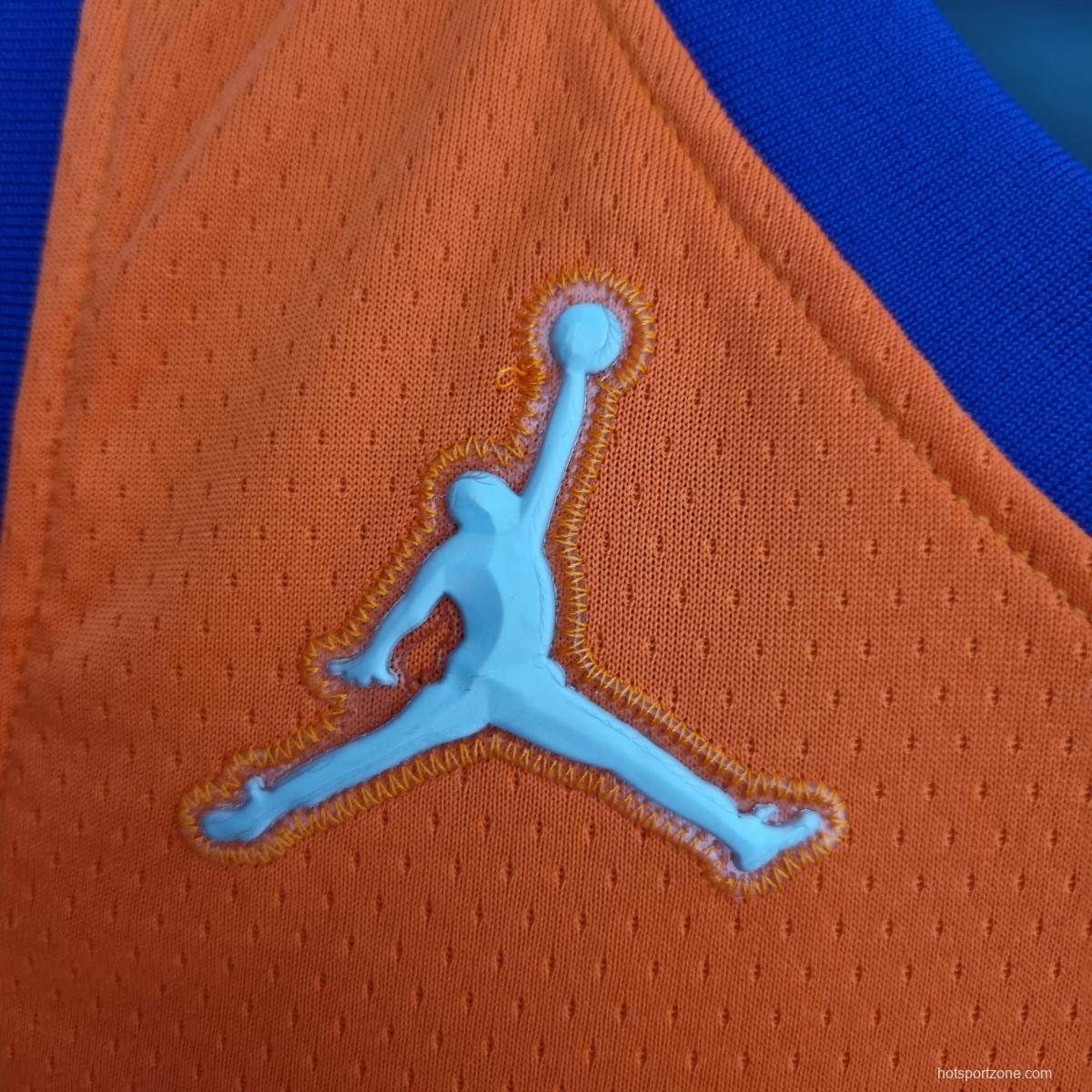 75th Anniversary PAUL#3 Phoenix Suns Jordan Theme Orange NBA Jersey